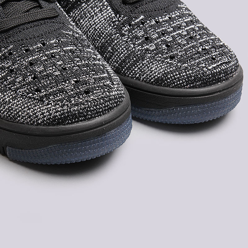 женские черные кроссовки  Nike WMNS Air Force 1 Flyknit Low 820256-007 - цена, описание, фото 5