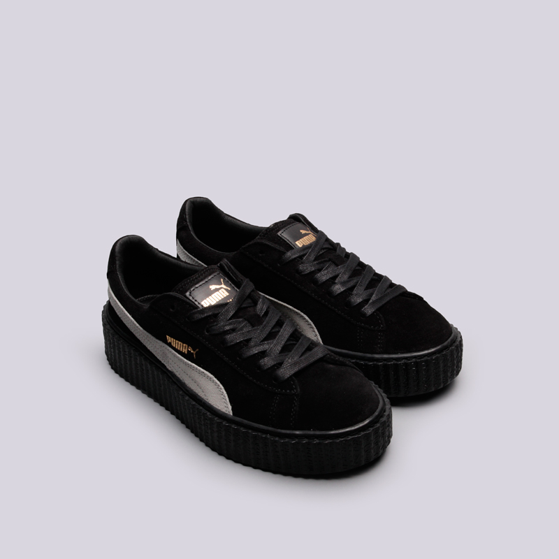 женские черные кроссовки PUMA Suede Creepers 36100501 - цена, описание, фото 2