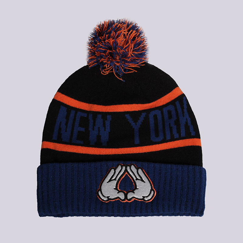  синяя шапка Cayler & sons C&S New York Pom Beanie CAY-AW13-BN-03-01 - цена, описание, фото 1