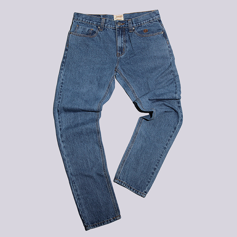 мужские синие джинсы Запорожец heritage Carrot Fit Men`s Denim ZAP-01R2-mid/blue - цена, описание, фото 1