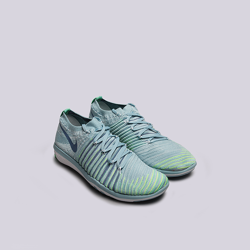 женские голубые кроссовки Nike WMNS Free Transform Flyknit 833410-403 - цена, описание, фото 2