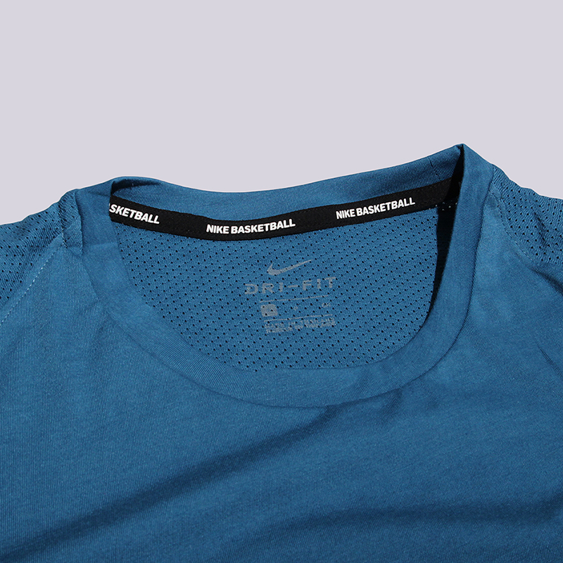 мужская синяя футболка Nike Breathe Top 830949-457 - цена, описание, фото 2