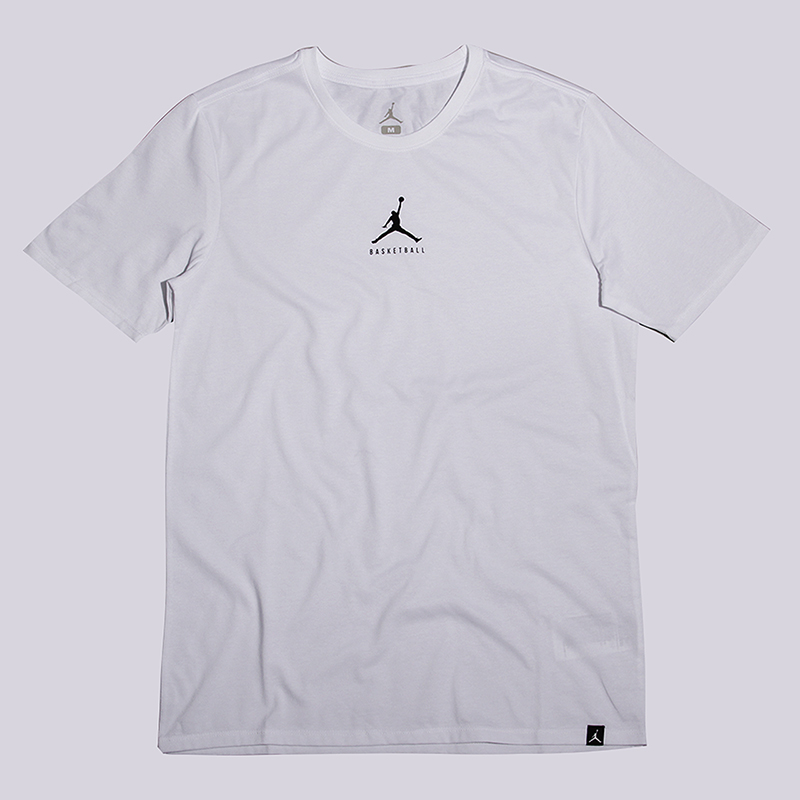 мужская белая футболка Jordan M JBSK DF 23/7 Bball JMPMN Tee 840394-100 - цена, описание, фото 1
