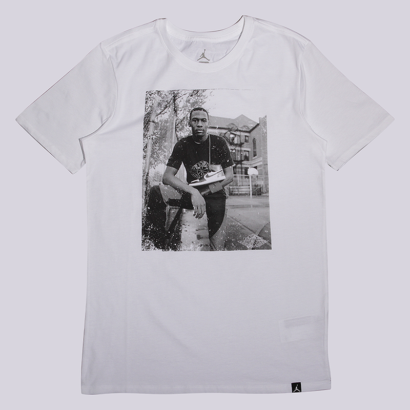 мужская белая футболка Jordan Fadeaway Coast Tee 843136-100 - цена, описание, фото 1