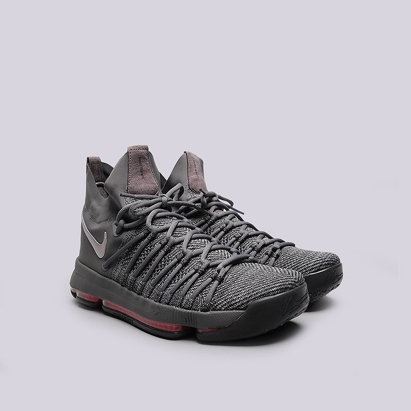 мужские серые баскетбольные кроссовки  Nike Zoom KD9 Elite TS 909139-013 - цена, описание, фото 3