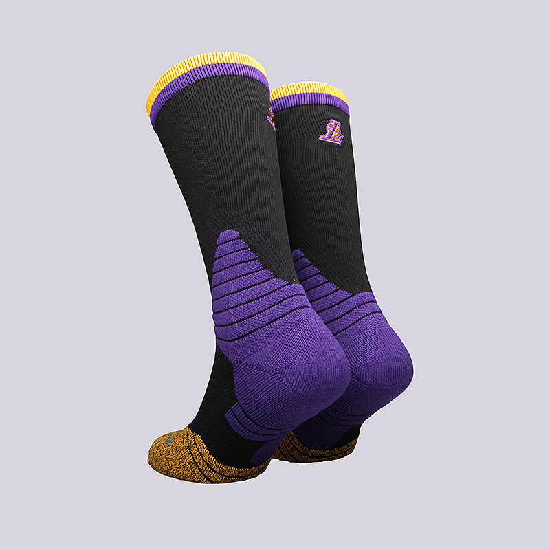 мужские черные носки Stance Logo Crew Lakers 847142071914 - цена, описание, фото 2