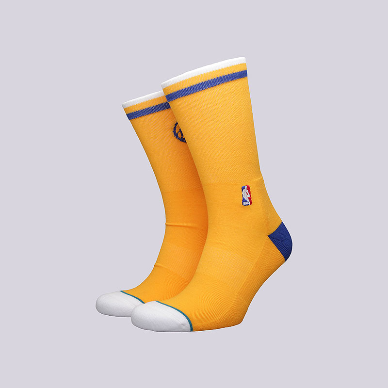 мужские желтые носки Stance Warriors Arena Logo M558D5WARR - цена, описание, фото 1