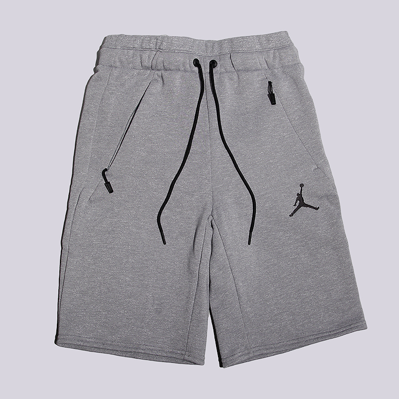 мужские серые шорты Jordan Icon Fleece Short 809471-065 - цена, описание, фото 1