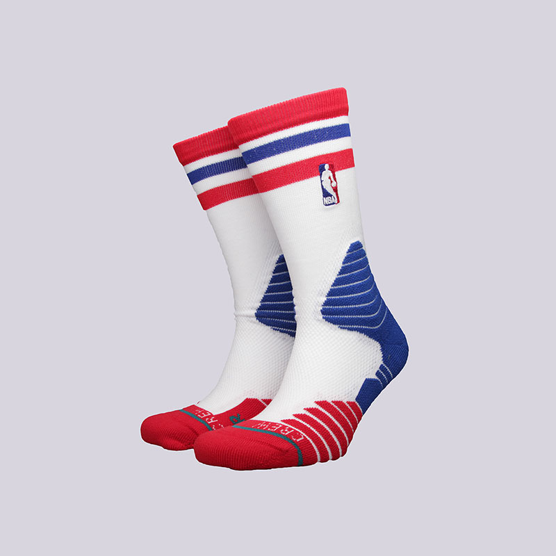 

Носки Stance, Белый;синий;красный, Crew Thin Stripe