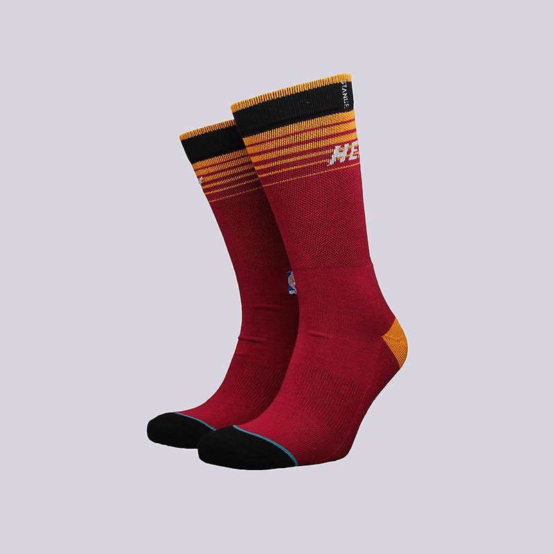 мужские бордовые носки Stance Heat Arena Logo *M558D5HEAT - цена, описание, фото 1