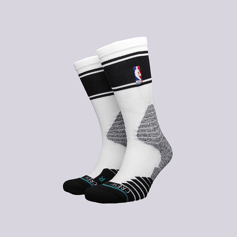 мужские белые носки Stance Crew Bold Stripe M359D6QTBS- WHITE - цена, описание, фото 1