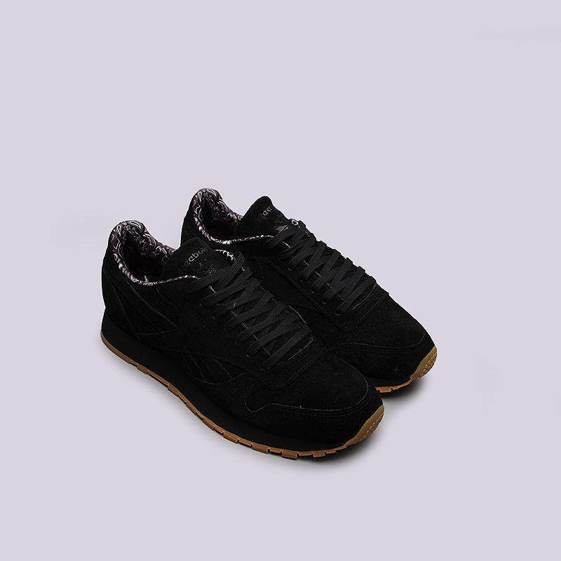 мужские черные кроссовки Reebok CL Leather TDC BD3230 - цена, описание, фото 2