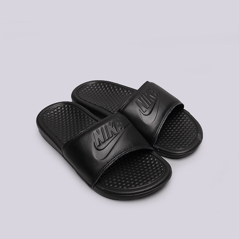 женские черные сланцы Nike WMNS Benassi 705484-001 - цена, описание, фото 2
