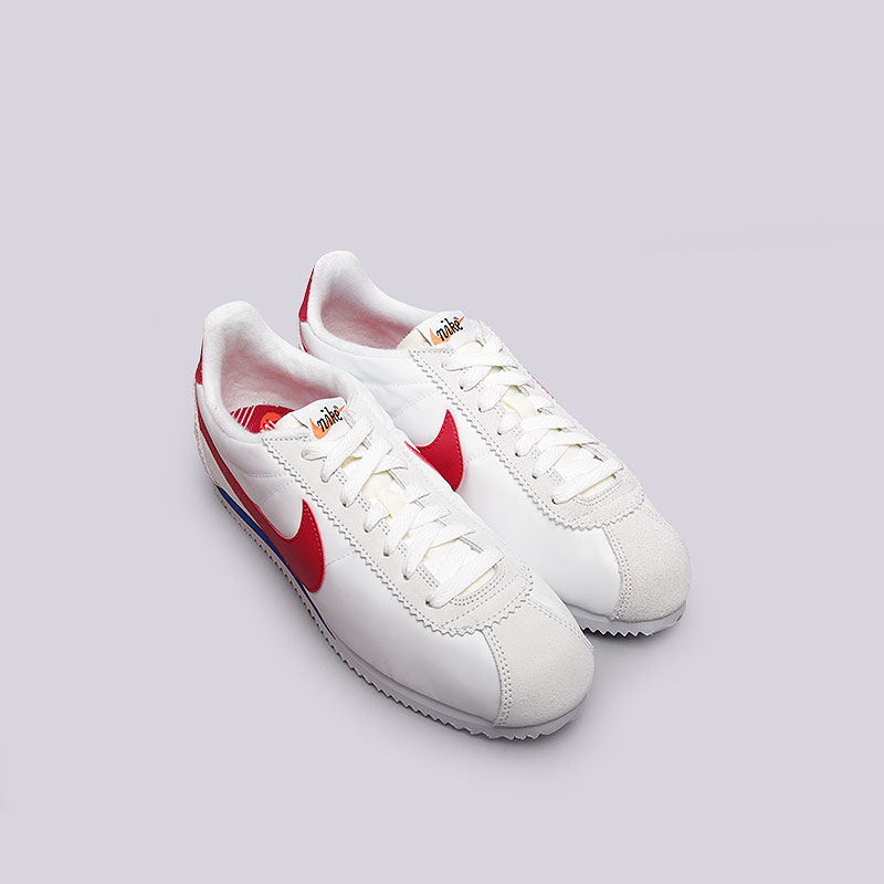 мужские белые кроссовки Nike Classic Cortez Nylon Prem QS 898280-100 - цена, описание, фото 3