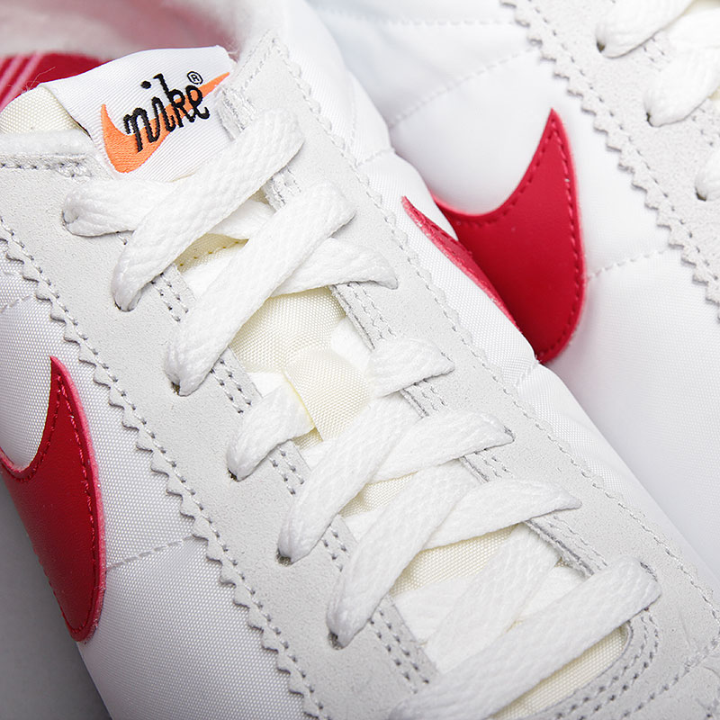 мужские белые кроссовки Nike Classic Cortez Nylon Prem QS 898280-100 - цена, описание, фото 4