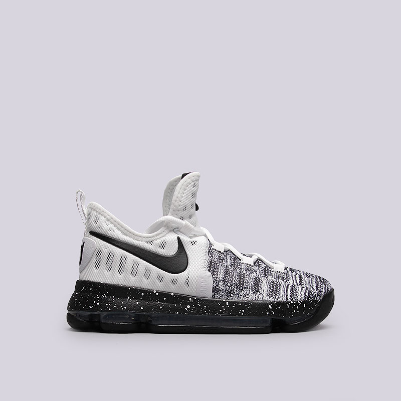 детские белые баскетбольные кроссовки Nike Zoom KD9 (GS) 855908-100 - цена, описание, фото 1