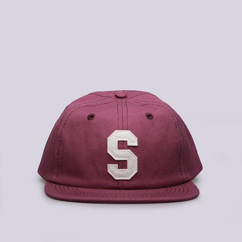 

Кепка Stussy Felt S Canvas Strapback Cap, Красный