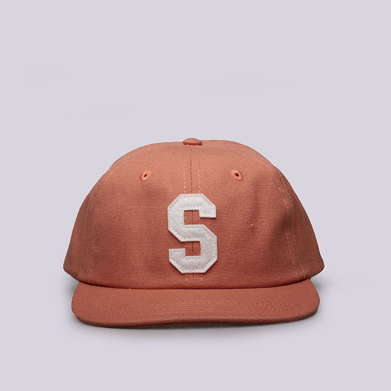  оранжевая кепка Stussy Felt S Canvas Strapback Cap 131678-orange - цена, описание, фото 1