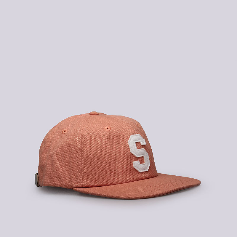  оранжевая кепка Stussy Felt S Canvas Strapback Cap 131678-orange - цена, описание, фото 2