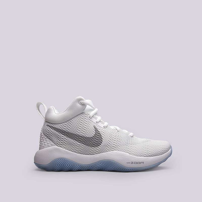 мужские белые баскетбольные кроссовки Nike Zoom Rev 852422-100 - цена, описание, фото 1
