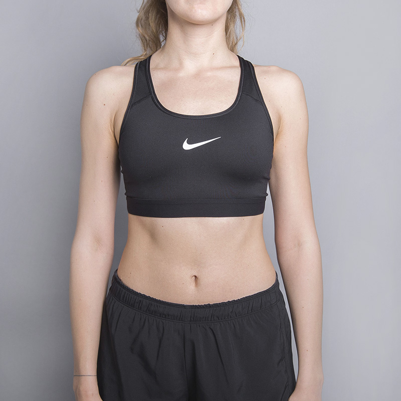 женский черный топ Nike Pro Classic Sports Bra 844261-010 - цена, описание, фото 2