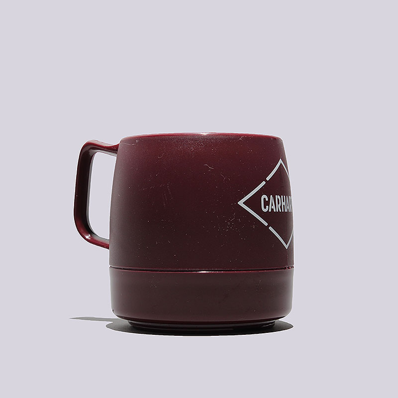  бордовая кружка Carhartt WIP Stockable Insulated Mug L023239-cranberry - цена, описание, фото 2