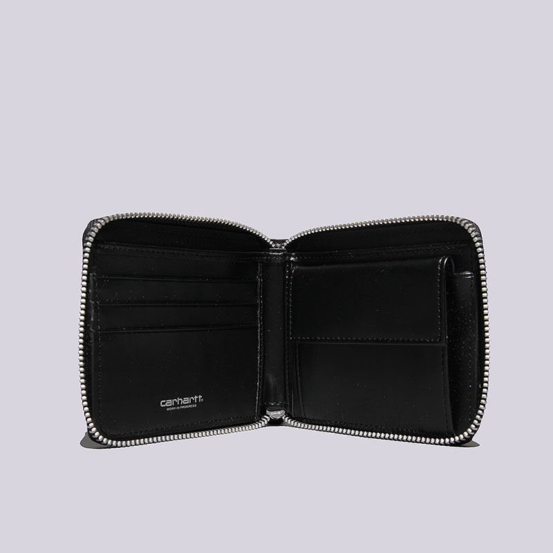  черный бумажник Carhartt WIP Zip Wallet L022771-black - цена, описание, фото 3