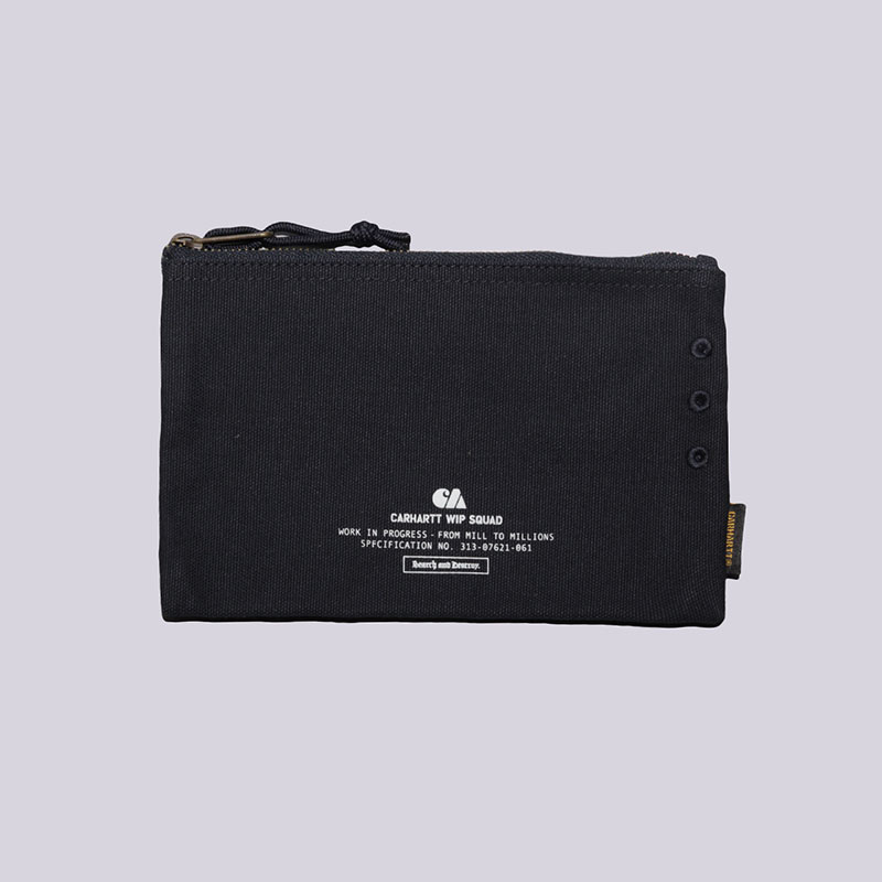  синяя косметичка Carhartt WIP Camp Pouch Small L022607-navy/wht - цена, описание, фото 1