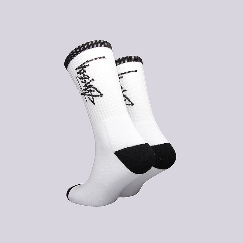 мужские белые носки Stussy Stock Socks 138463-white - цена, описание, фото 2