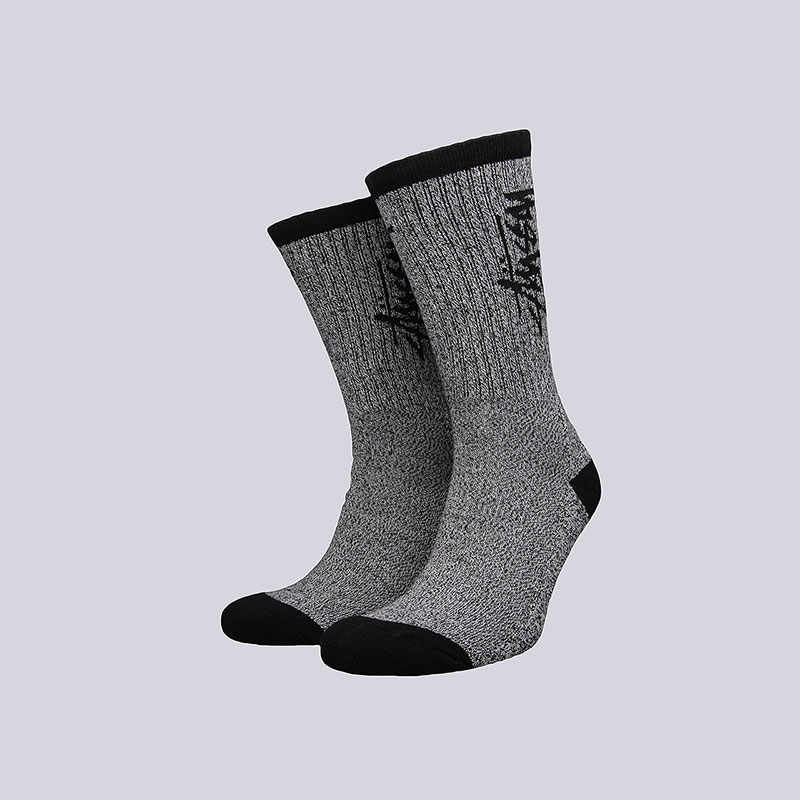 мужские серые носки Stussy Stock Socks 138575-black/white - цена, описание, фото 1