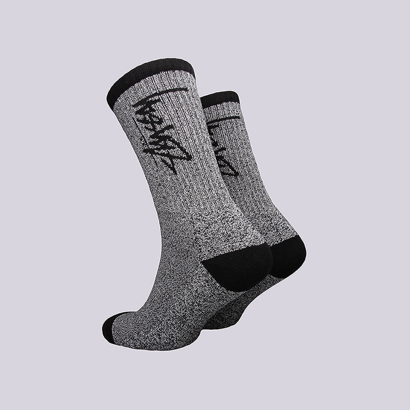 мужские серые носки Stussy Stock Socks 138575-black/white - цена, описание, фото 2