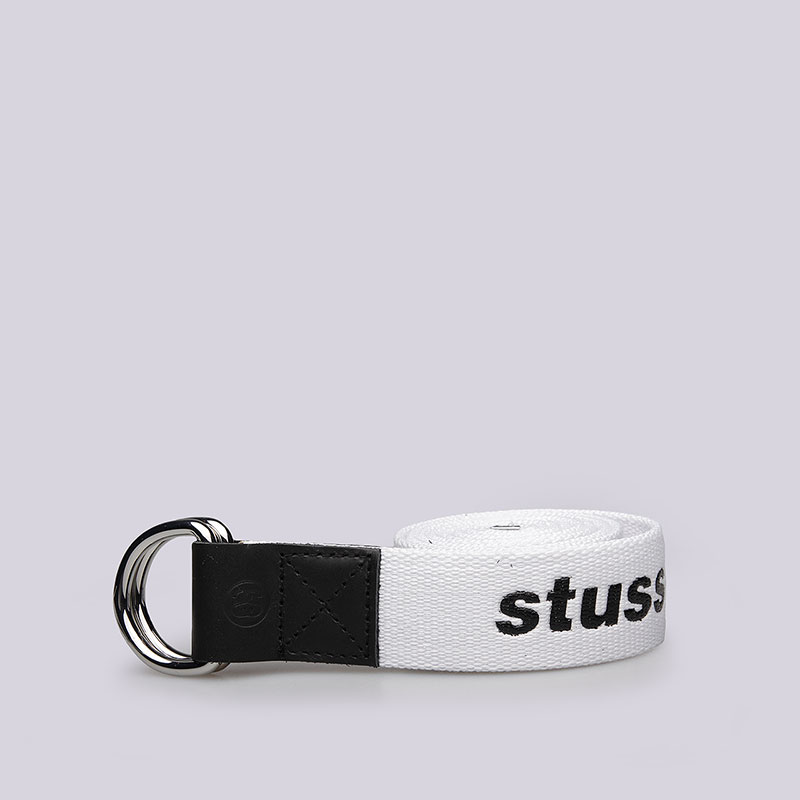  белый ремень Stussy Puff Print D-Ring Belt 135140-white - цена, описание, фото 1