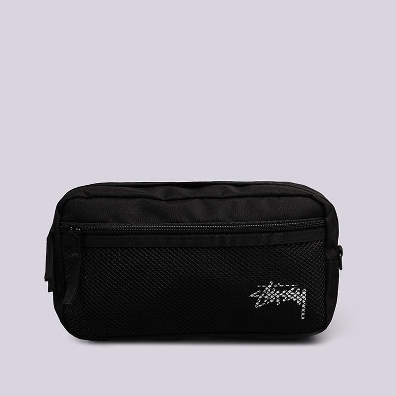  черный сумка на пояс Stussy Stock Side Bag 134169-black - цена, описание, фото 1