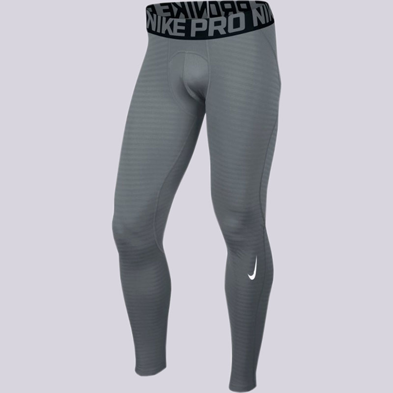 мужские серые кальсоны Nike Pro Warm Tights 725039-065 - цена, описание, фото 1