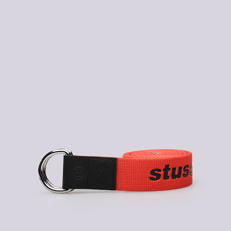  красный ремень Stussy Puff Print D-Ring Belt 135140-red - цена, описание, фото 1