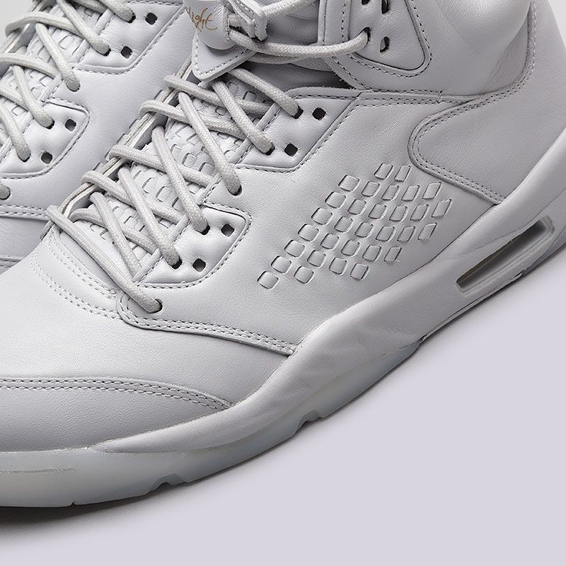 мужские белые кроссовки Jordan 5 Retro PRM 881432-003 - цена, описание, фото 6