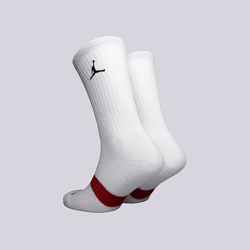 мужские белые носки Jordan Dri-Fit Crew 3PPK SX5241-100 - цена, описание, фото 2