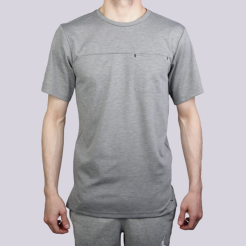 мужская серая футболка Jordan 23 Lux Pocket Tee 843082-091 - цена, описание, фото 1