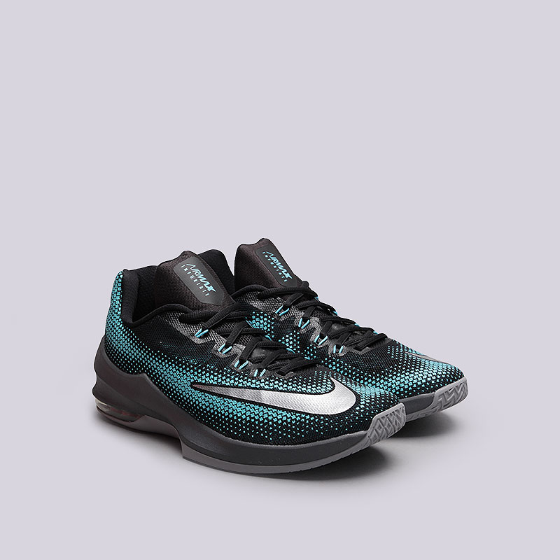 мужские черные баскетбольные кроссовки Nike Air Max Infuriate Low 852457-004 - цена, описание, фото 4