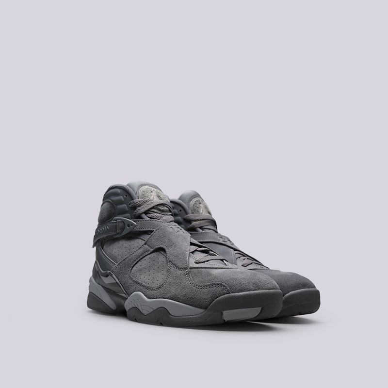 мужские серые баскетбольные кроссовки Jordan VIII Retro 305381-014 - цена, описание, фото 4