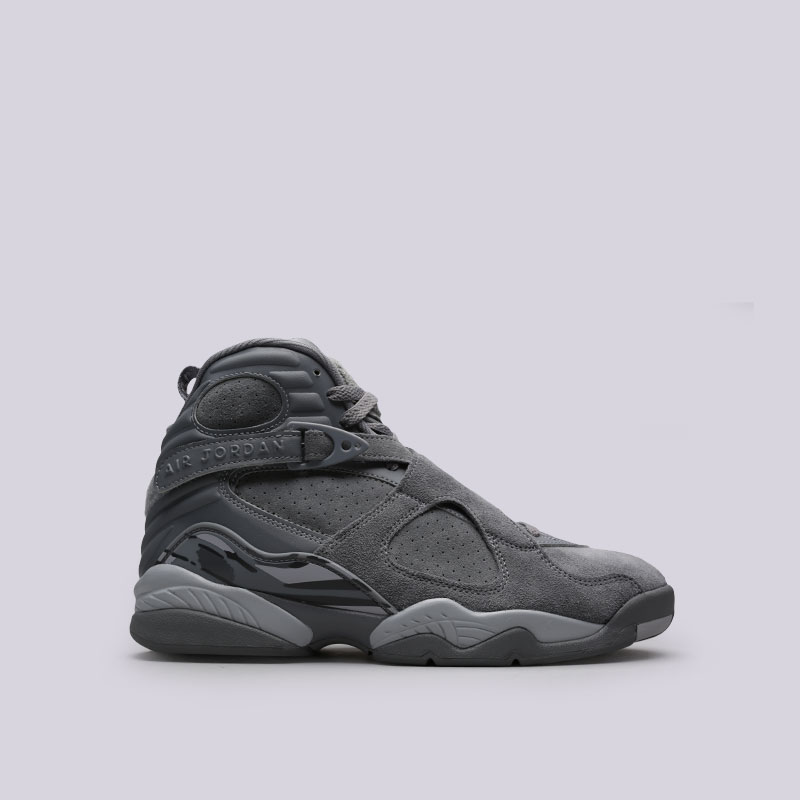 мужские серые баскетбольные кроссовки Jordan VIII Retro 305381-014 - цена, описание, фото 1