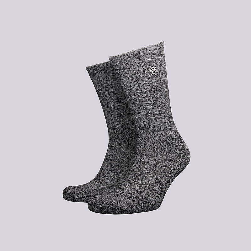 мужские серые носки Stussy Mini SS-Link Crew Socks 138557-grey - цена, описание, фото 1
