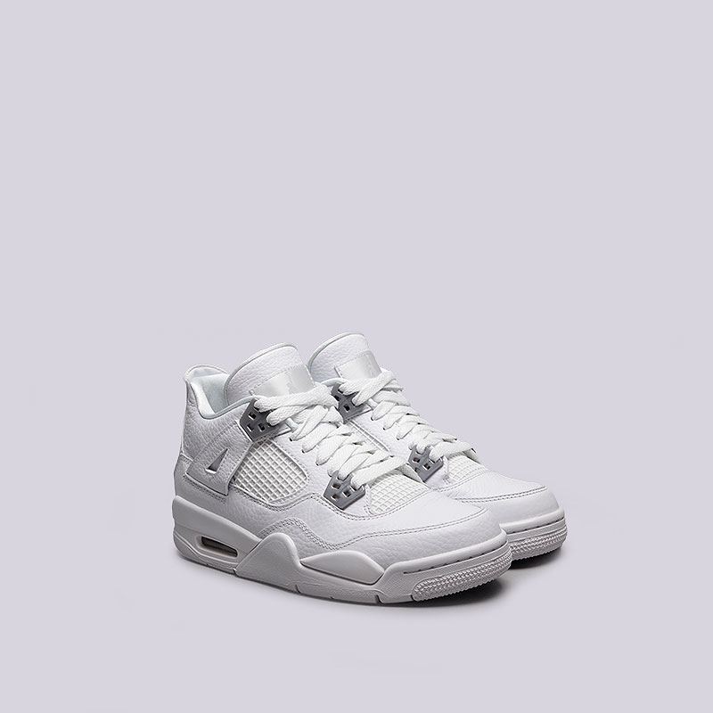 женские белые кроссовки Jordan IV Retro BG 408452-100 - цена, описание, фото 2