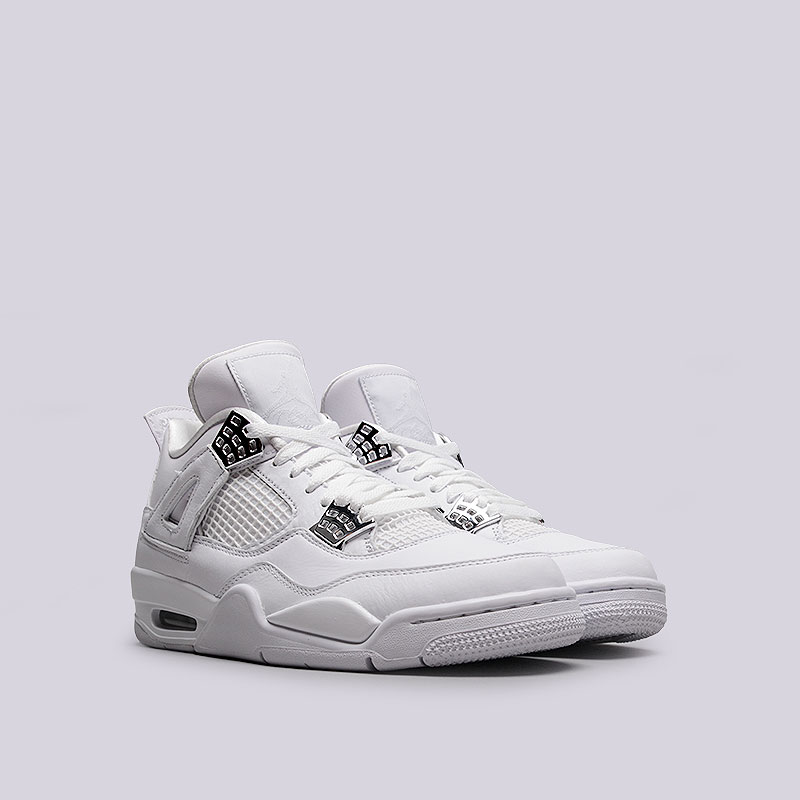 мужские белые кроссовки Jordan IV Retro 308497-100 - цена, описание, фото 2