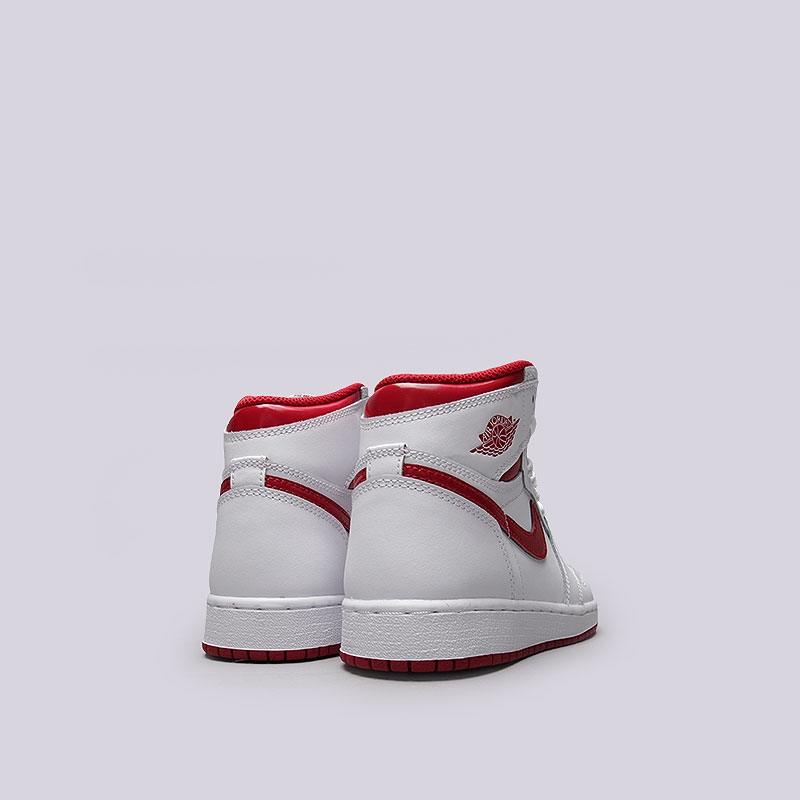 женские белые кроссовки  Jordan 1 Retro High OG BG 575441-103 - цена, описание, фото 4