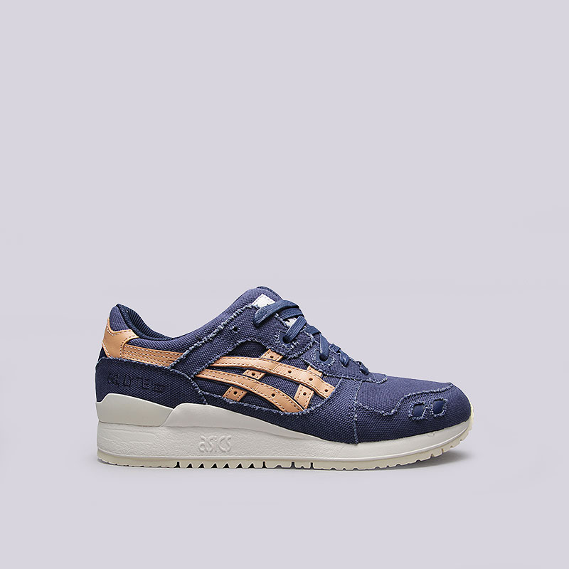 мужские синие кроссовки  ASICS Gel-Lyte III H7E2N-4971 - цена, описание, фото 1