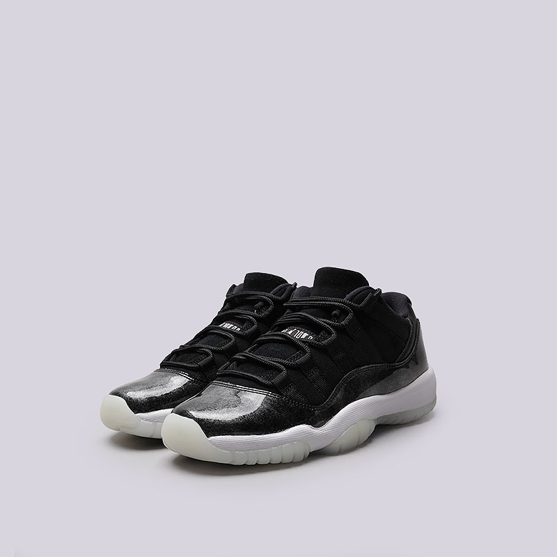 женские черные баскетбольные кроссовки Jordan XI Retro Low BG 528896-010 - цена, описание, фото 4