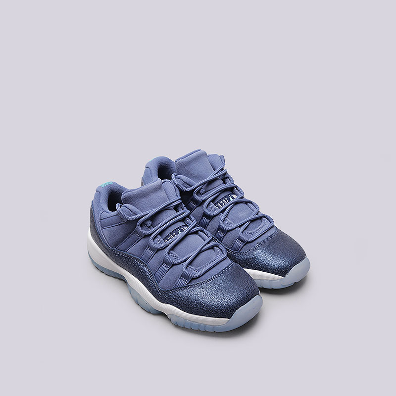 женские синие кроссовки Jordan XI Retro Low GG 580521-408 - цена, описание, фото 4
