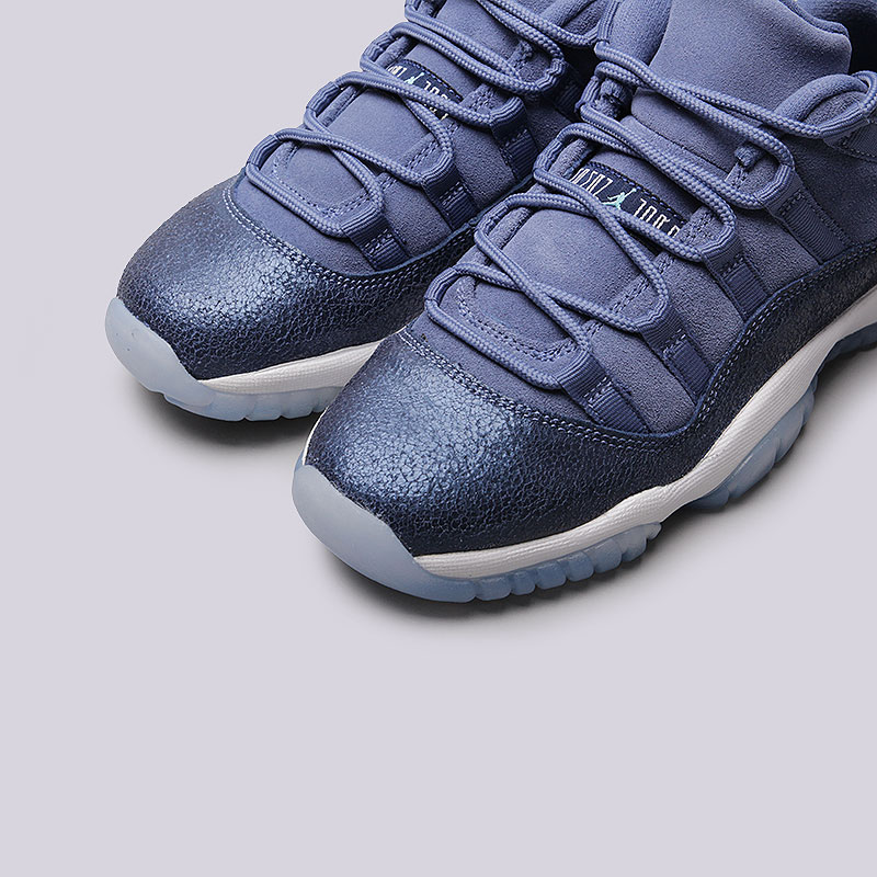 женские синие кроссовки Jordan XI Retro Low GG 580521-408 - цена, описание, фото 7