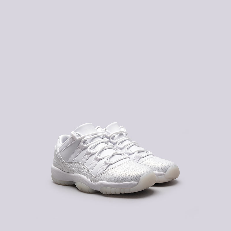 женские белые кроссовки Jordan XI Retro Low PR HC GG 897331-100 - цена, описание, фото 3